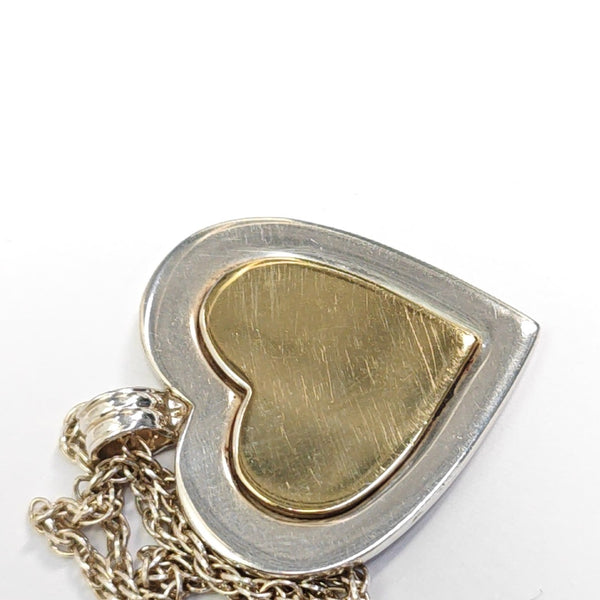 18k Gold Silver Necklace