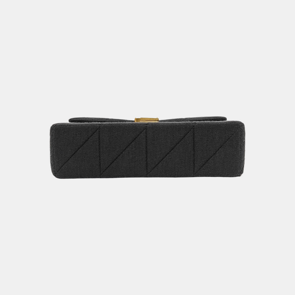 RIVE GAUCHE Medium Quilted Fabric Black