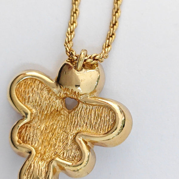 Twist Round Metal Gold Necklace