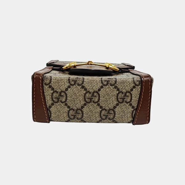 Mini Horsebit 1955 de lona revestida beige