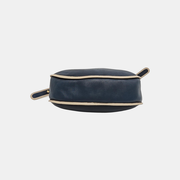Calfskin Shoulder Bag Blue