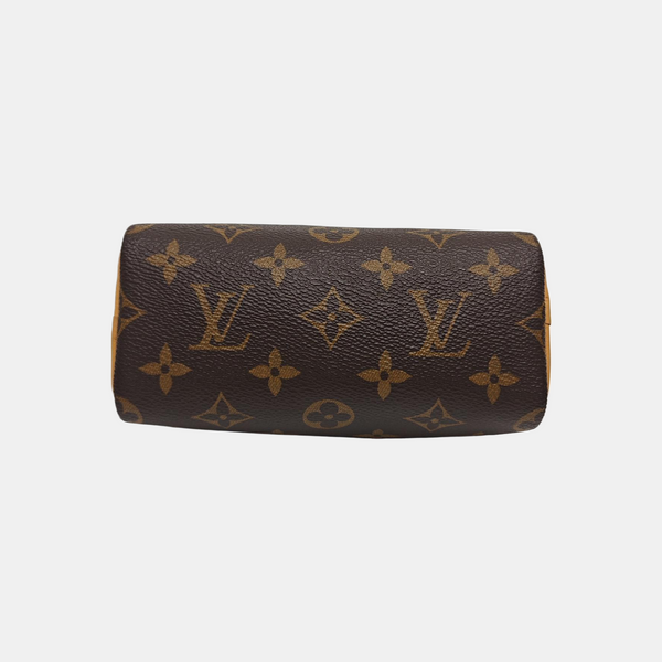 SPEEDY Nano Monogram Coated Canvas Brown