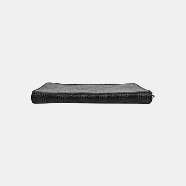 ZIPPY Damier Graphite Coated Canvas Gray Wallet