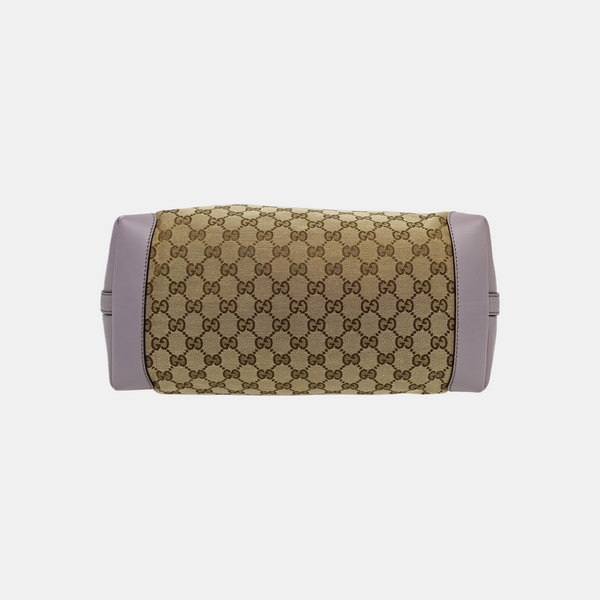 Monogram Canvas Tote Bag Beige