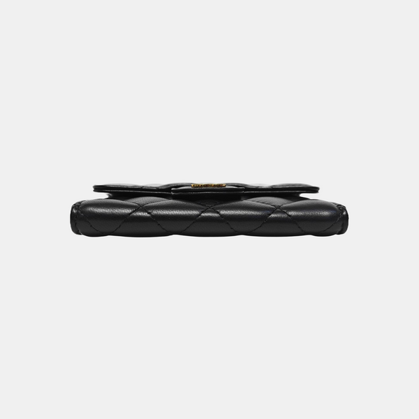 CLASSIC FLAP Quilted Lambskin Black Wallet