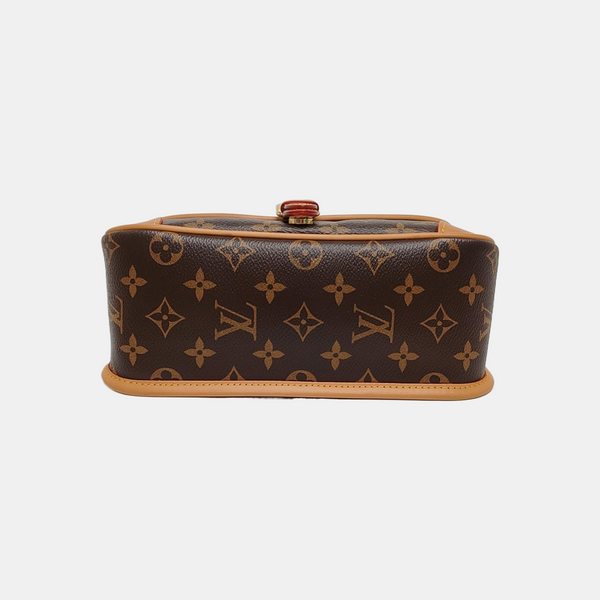 DIANE Monogram Coated Canvas Brown