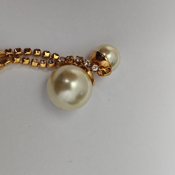 Dior Tribales Metal Gold Stud Earrings