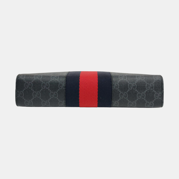 GG Supreme Monogram Coated Canvas Gray