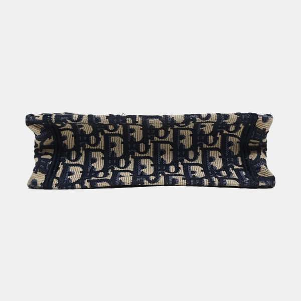 Book Tote Mini Oblique Canvas Blue
