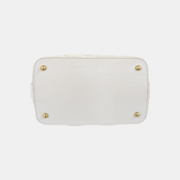 HOBO Quilted Calfskin White