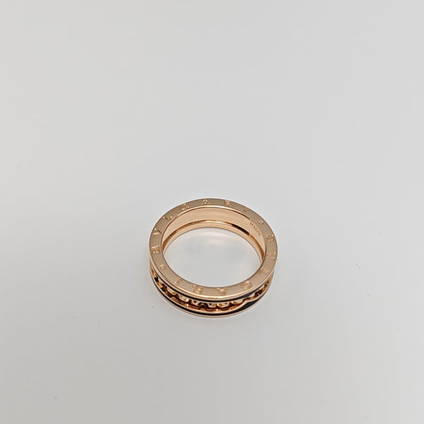 B.ZERO1 18k Rose Gold Ring EU 64