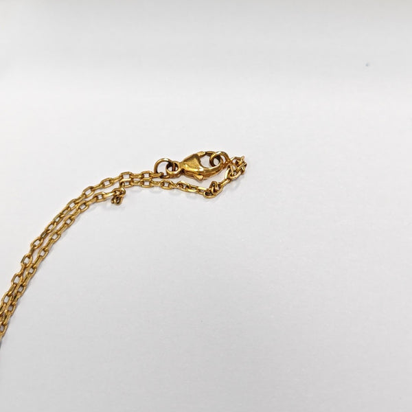 Collar Dorado Pop H de Metal