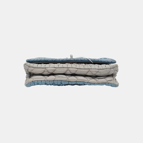 Crystal Quilted Lambskin Blue