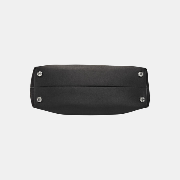 Fabric Top Handle Bag Black