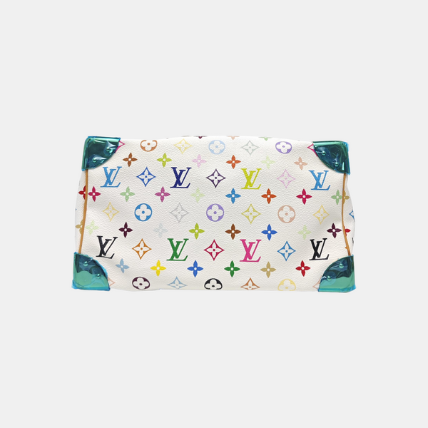 LV × TM SPEEDY 30 Monogram Coated Canvas White