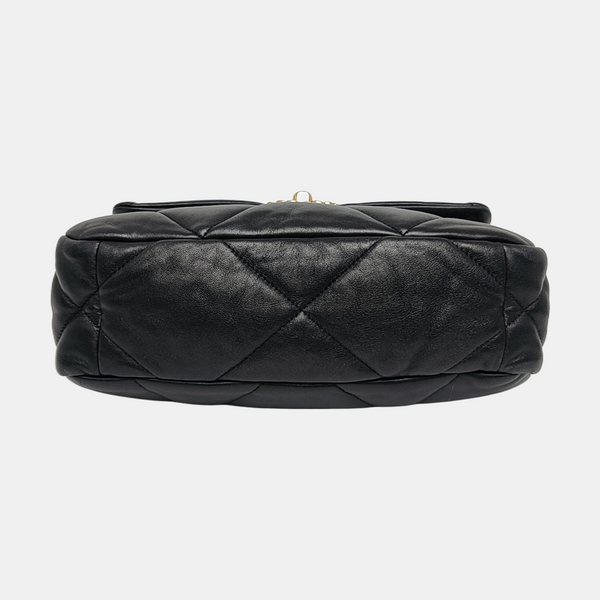 CHANEL 19 Small Quilted Lambskin Black