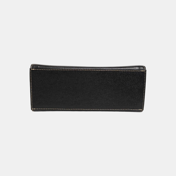 Calfskin Top Handle Bag Black