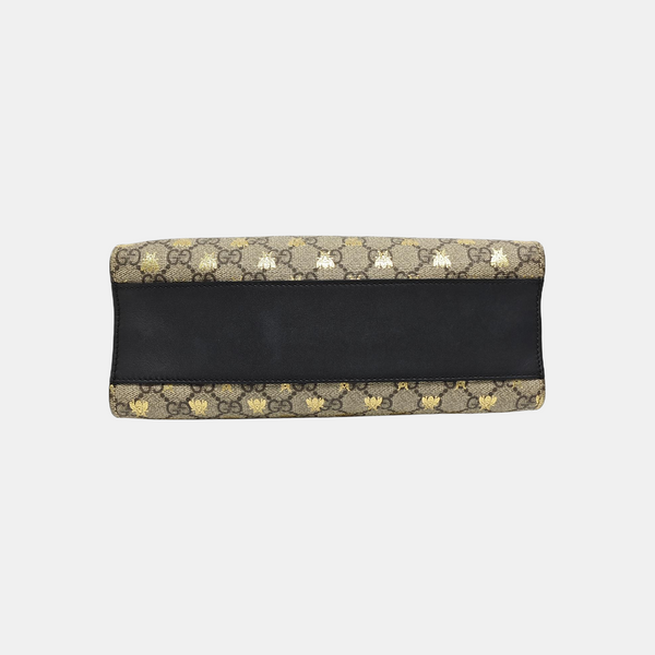 Padlock Small Monogram Coated Canvas Beige
