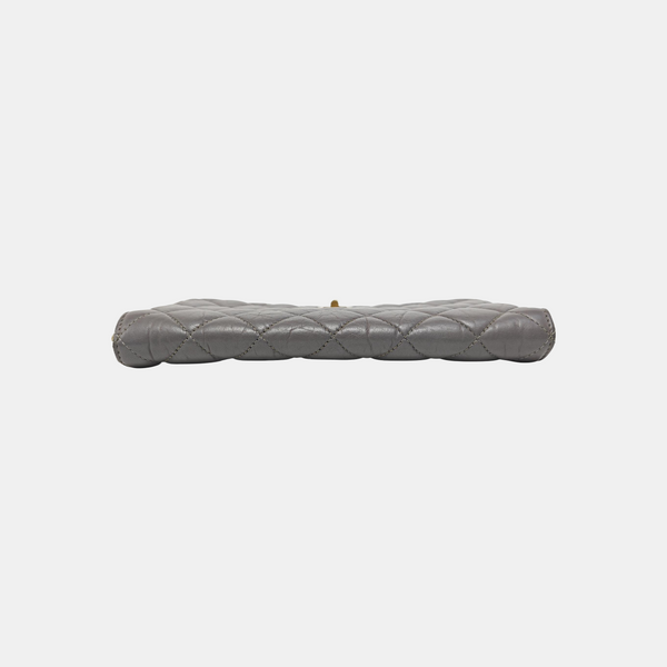2.55 224 Quilted Calfskin Gray Wallet