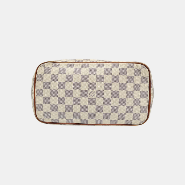 SALEYA PM Lona revestida Damier Azur Blanca