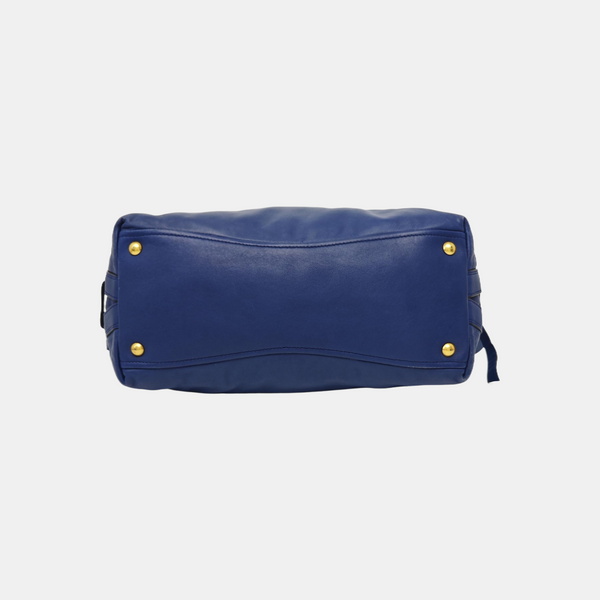 Calfskin Tote Bag Blue