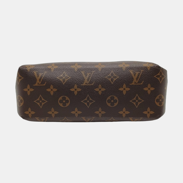 Authenticated pre-owned PALLAS Monogram Coated Canvas Brown - Clutch at Looply