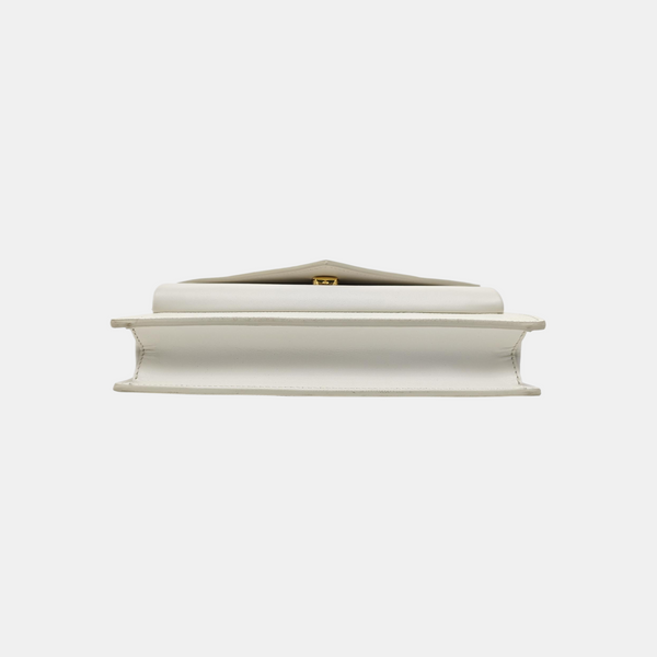 Envelope Wallet Saffiano Calfskin White