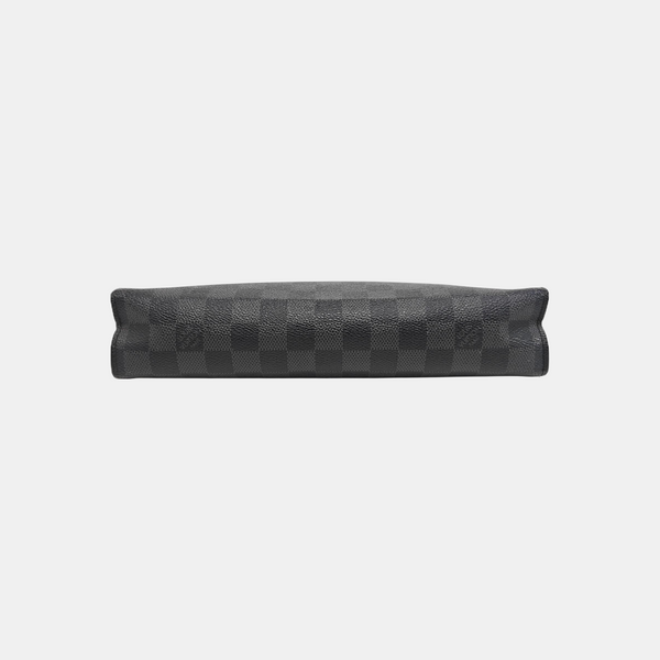 Pochette Voyag MM Damier Graphite Coated Canvas Gray