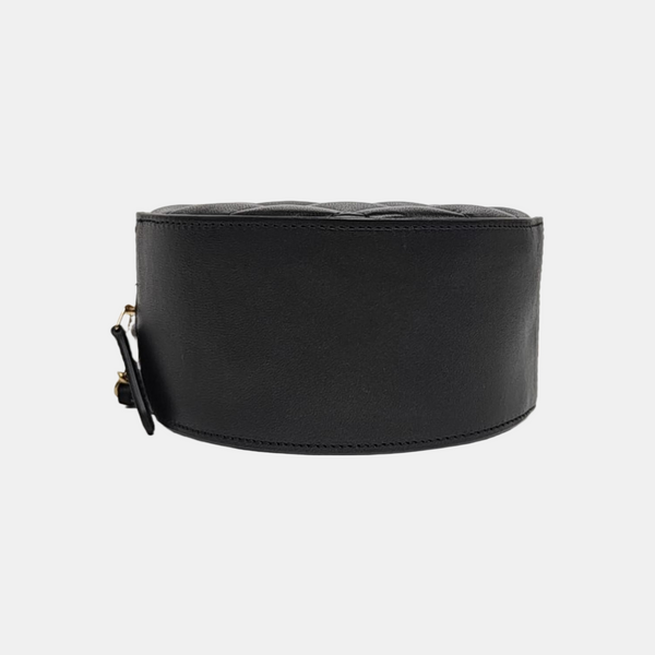 Quilted Lambskin Crossbody Bag Black