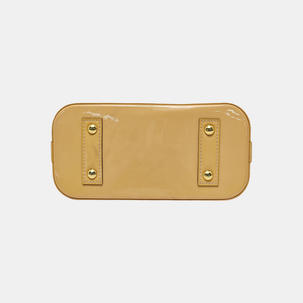 ALMA BB Monogram Patent Leather Yellow