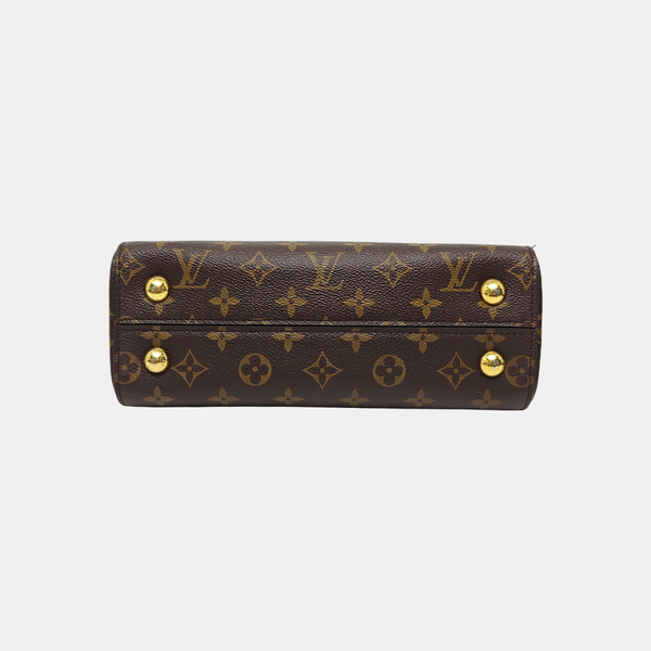 CLUNY PM Monogram Coated Canvas Brown