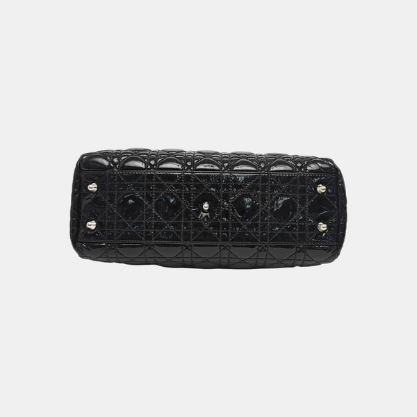 Dior Soft Cannage Patent Leather Black