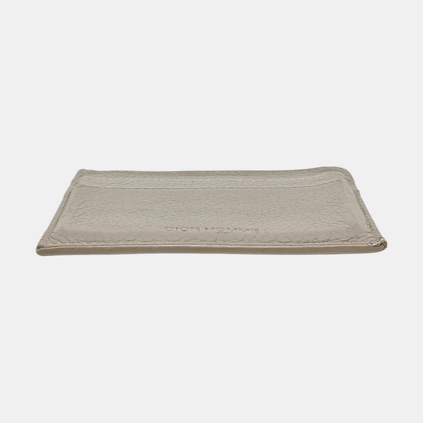 Leather Card Holder Gray