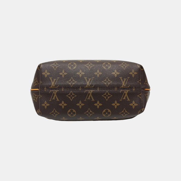 TURENNE Monogram Coated Canvas Brown