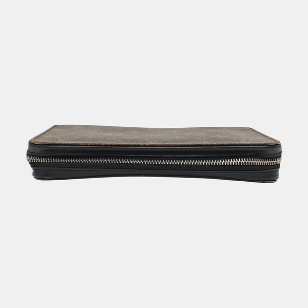 Monogram Coated Canvas Wallet Brown