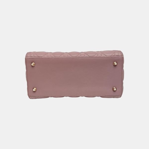 Lady Dior Medium Cannage Lambskin Pink