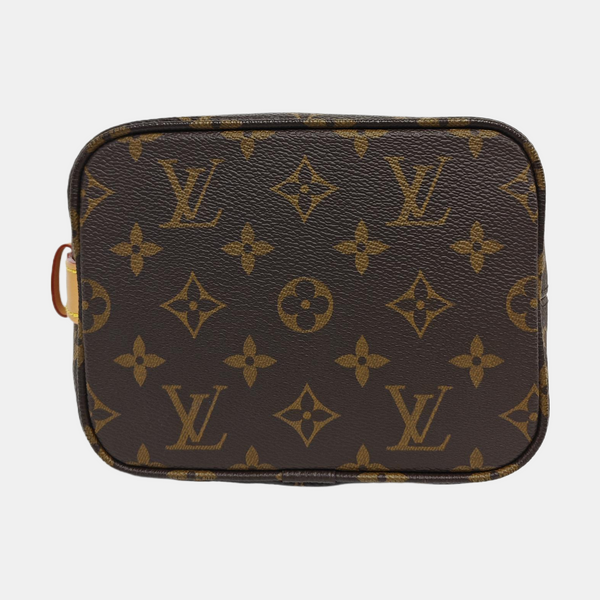 ALL IN BB Monogram Coated Canvas Brown