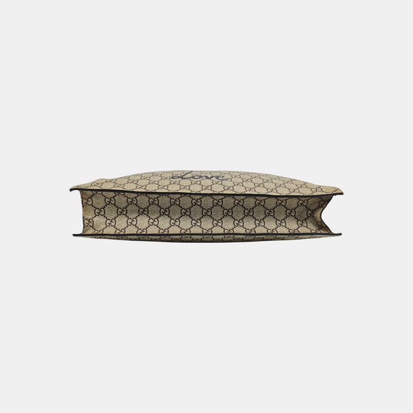GG Supreme Monogram Coated Canvas Brown