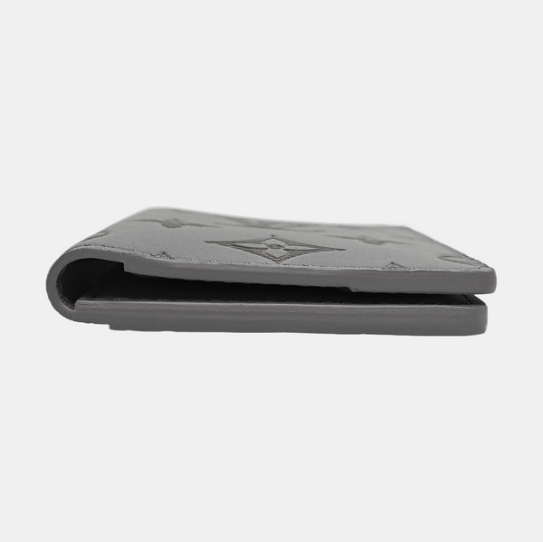 SLENDER Monogram Calfskin Gray Card Holder