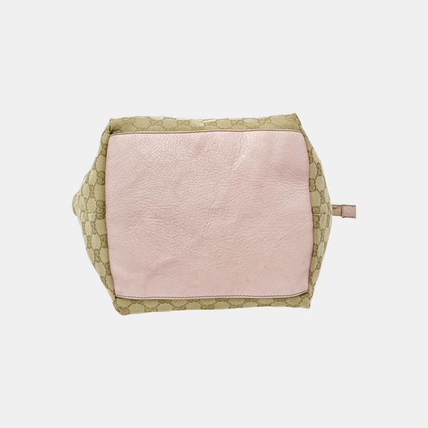 Monogram Canvas Tote Bag Beige