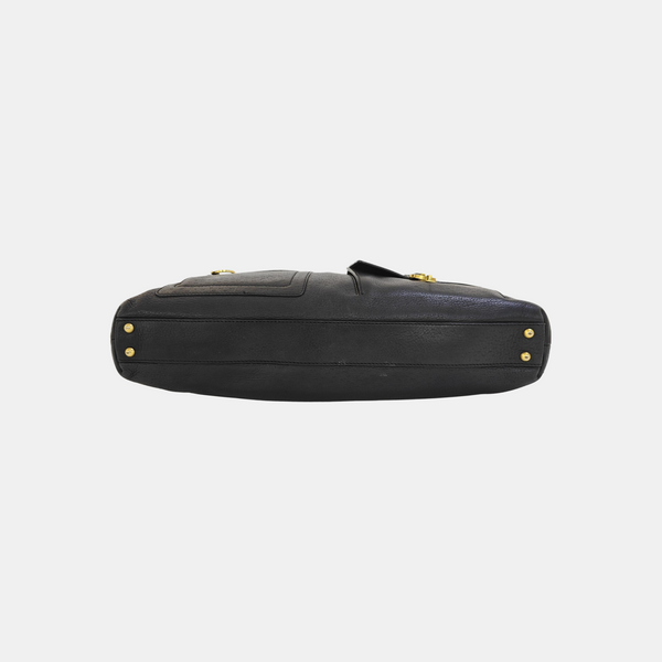 Calfskin Shoulder Bag Black