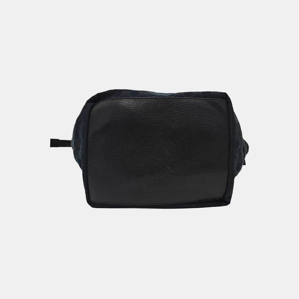 Monogram Canvas Tote Bag Black