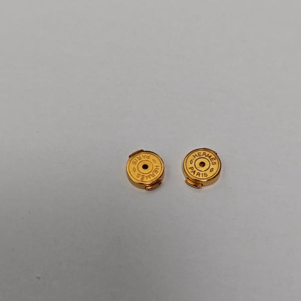 Pop H Metal Blue Stud Earrings