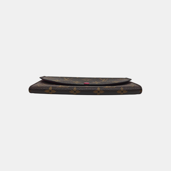 EMILIE Monogram Coated Canvas Brown Wallet