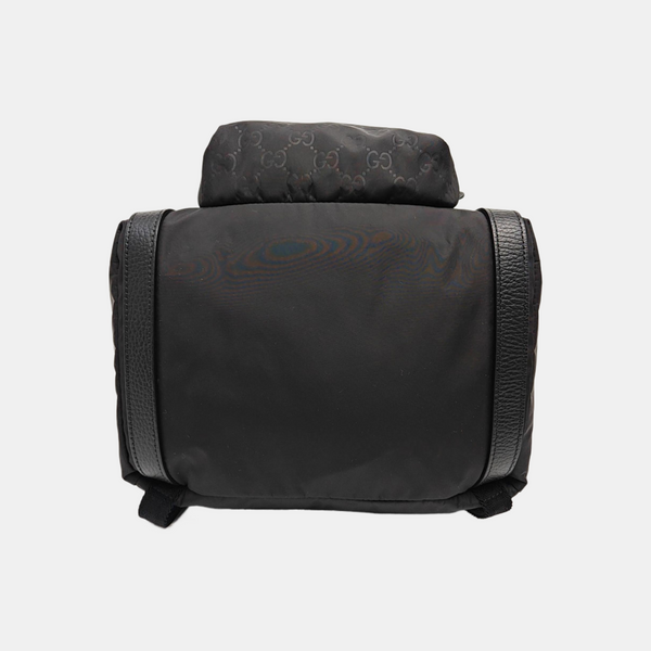 Monogram Nylon Backpack Black