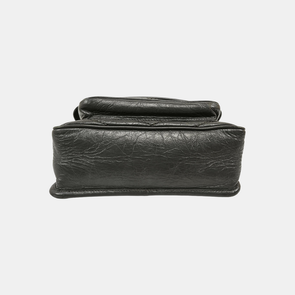 NIKI Small Chevron Calfskin Gray
