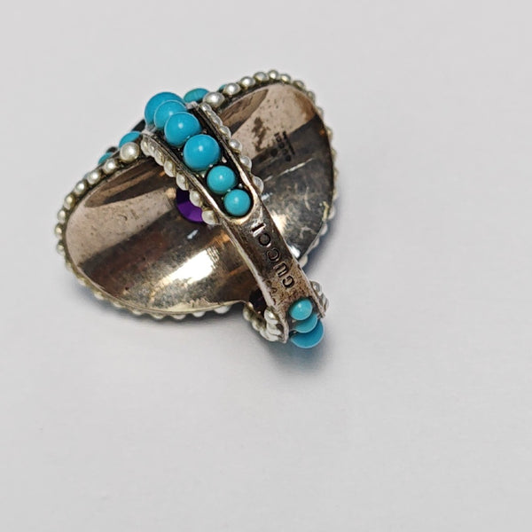 Metal Blue Ring HK 13