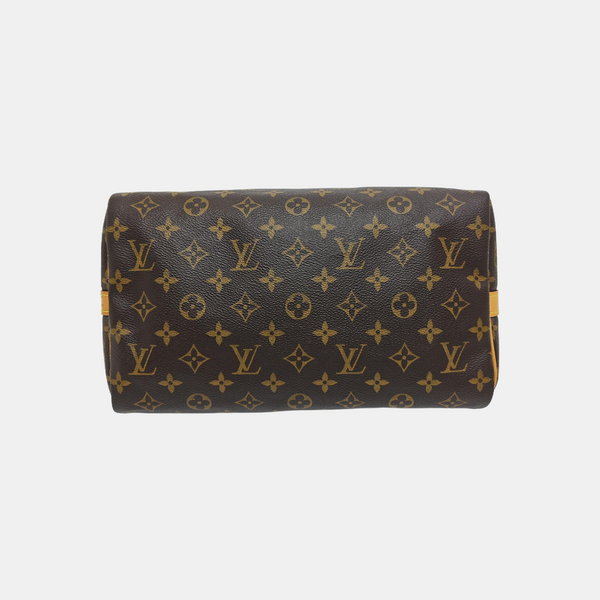 SPEEDY 30 Monogram Coated Canvas Brown