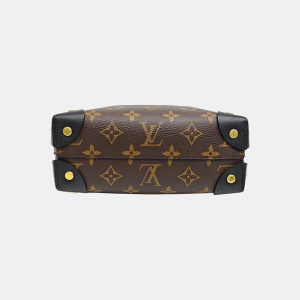 PETITE MALLE Monogram Coated Canvas Brown