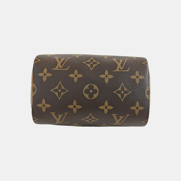 SPEEDY Nano Monogram Coated Canvas Brown